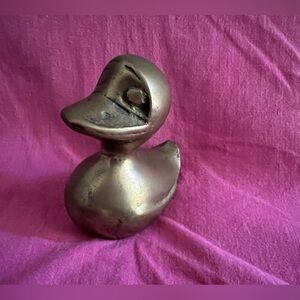 Vintage Brass Duck figurine made in Korea - excellent condition